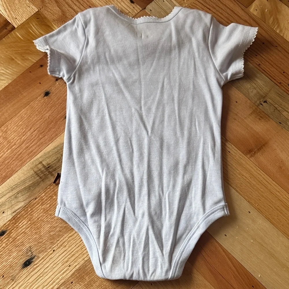 Lila & Jack Blue and Cream Kids Bodysuit Set